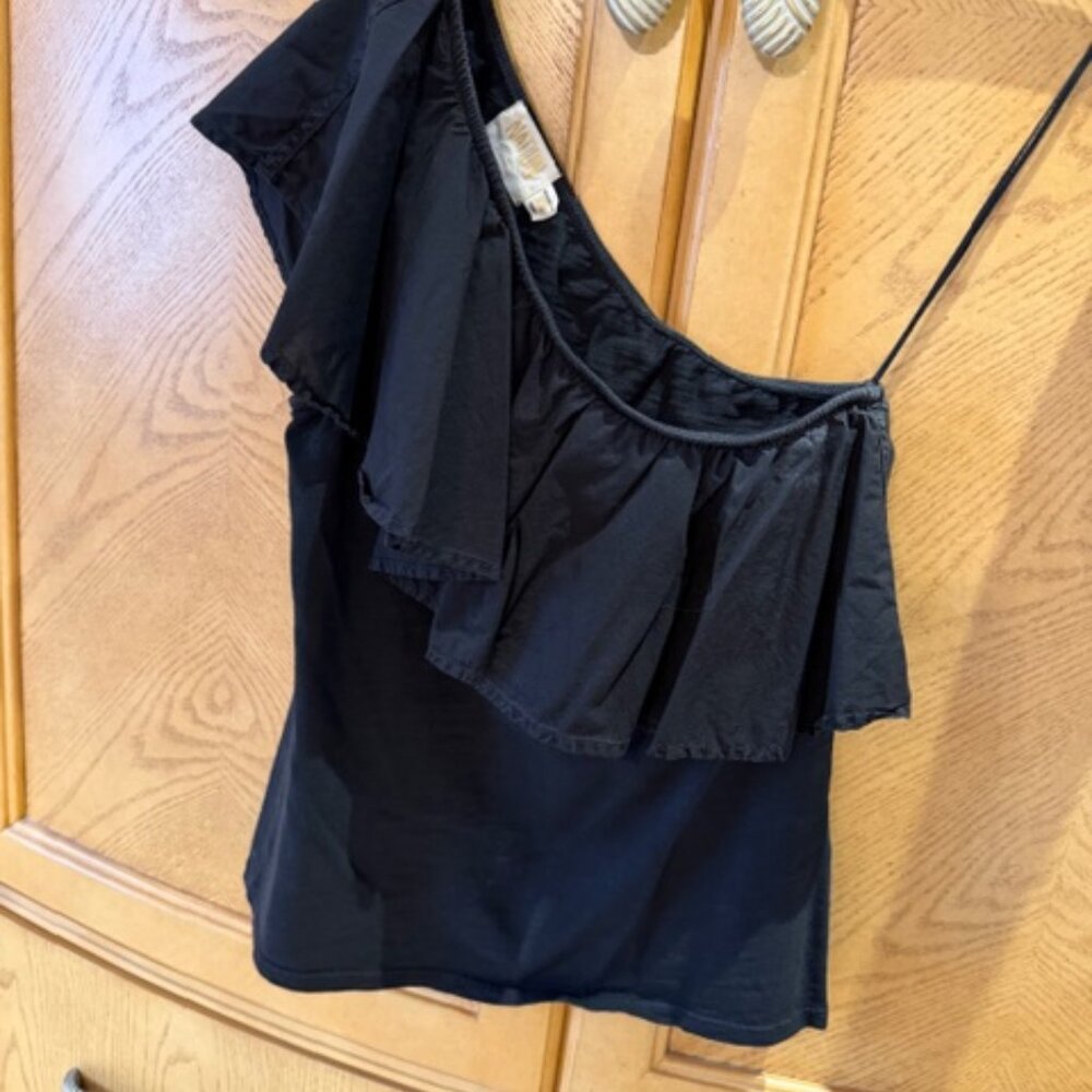 Nation "Noella" Ruffled one shoulder top - Picture 2 of 5